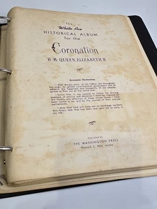 QUEEN ELIZABETH II CORONATION 1953 Album of Comm British Stamps COMPLETE SET - Bild 1 von 9