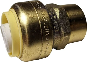 2 Pieces 3/4" Push Fit X 1/2" Female Adapter, FNPT - Picture 1 of 12
