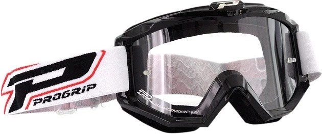 Gafas Pro Grip 3201 Raceline negras/blancas transparentes Foto 1 de 1