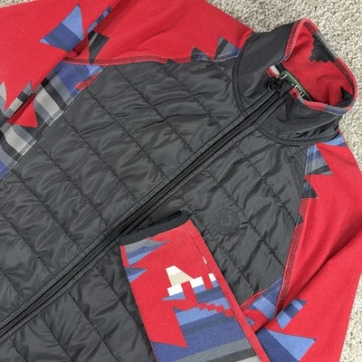 Jaqueta de lã tribal asteca sudoeste feminina LRL Active/Ralph Lauren tamanho médio -*LEIA - Imagem 1 de 4