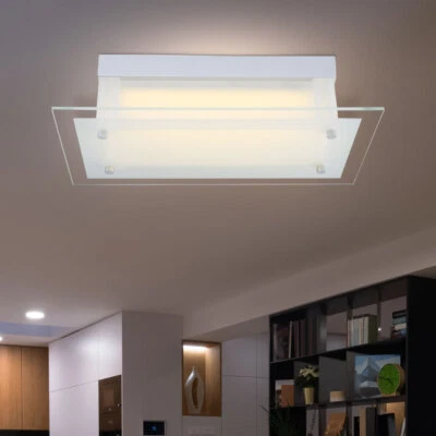 Lampada Da Soffitto Lampada Da Salotto Vetro LED Warmwhite L 36 Cm - Immagine 1 di 4