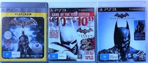 Batman Arkham Asylum, Arkham City & Arkham Origins Bundle PS3 - Picture 1 of 2