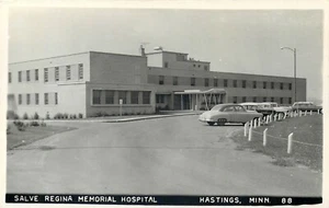 HASTINGS MINNESOTA  SALVE REGINA MEMORIAL HOSPITAL REAL PHOTO POSTCARD VIEW - Picture 1 of 2