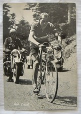 FOTO CARTOLINA GINO BARTALI Autografata