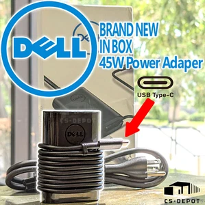 New Genuine Dell Latitude 5290 5490 5590 45W USB-C Type AC Adapter GW89W 20V 3A - Picture 1 of 3