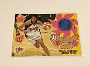 2002 Fleer Ultra WNBA Basketball Game-Worn Jersey - Nikki McCray - Indiana Fever