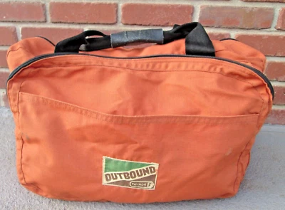 Bolso de Lona Taymor Vintage OUTBOUND Bolso de Viaje Paquete de Equipaje Naranja DEFECTUOSO Foto 1 de 4
