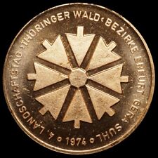 LUISENTHAL / THÜRINGEN: Kupfer-Medaille 1974. THÜRINGER WALD - OHRA-TALSPERRE.