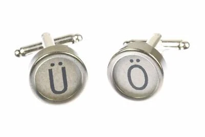 Gemelos llave máquina de escribir vintage miniblings blancos Foto 1 de 4