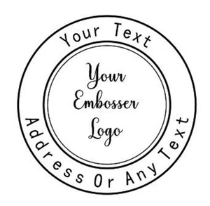 Custom Logo Address Embosser Custom Logo Embosser Hand Held logo Embosser - Picture 1 of 7