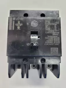 INTERRUPTOR DE CIRCUITO DERIVADO EATON, GHB3030, 30 A, 3 POLOS, 480 V. TIPO ATORNILLADO. NUEVO. - Imagen 1 de 2