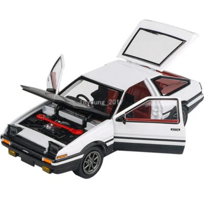 1:32 Toyota AE86 Model Car Metal Diecast Toy Cars ​​Friction Powered Doors Open - Image 1 of 4