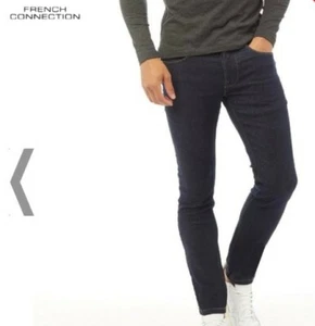 French Connection Mens Slim Fit Denim Jeans IND22 dark  W36  L32 - Picture 1 of 7