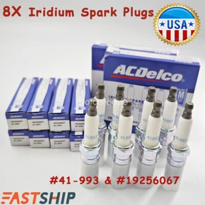 Bujías de iridio originales 8P #41-993 19256067 ACDelco para Chevy Tahoe GMC - Imagen 1 de 4