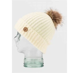 VOLCOM WOMENS V.CO LYRA BEANIE Moonbeam OSFM NWT - Picture 1 of 2