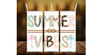 Summer Vibes 20oz Skinny Tumbler New Custom Made W plastic Straw