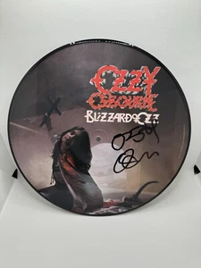 Disco fotográfico autografiado de vinilo firmado por Ozzy Osbourne BLIZZARD OF OZZ CERTIFICADO DE AUTENTICIDAD JSA - Imagen 1 de 4