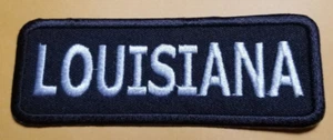 LOUISIANA Embroidered Patch approx 1.25x3.75" - Picture 1 of 2