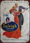 Raleigh Cigarettes Metal Wall Sign