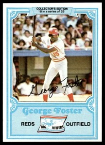1981 Topps Drake's Big Hitters Baseball George Foster Cincinnati Reds #18