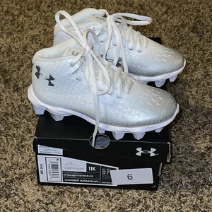 Under Armour Youth Boys Football Cleats Shoes UA Spotlight Fran 4.0 Size 11K - Picture 1 of 6