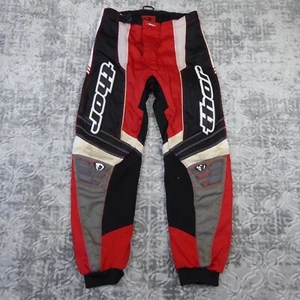 Thor Racing Pants Boys 26 Red Black Phase Motocross Adjustable Waist Lined - Picture 1 of 18