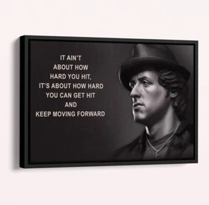Rocky Balboa Poster Motivationszitat Poster - Bild 1 von 7