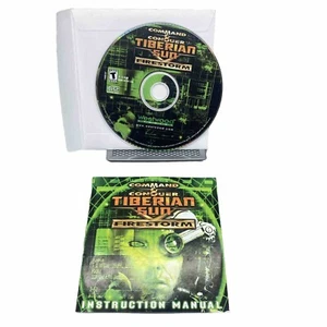 COMMAND & CONQUER Tiberian Sun Firestorm PC Video Game w/ Manual CD Rom PC 2000 - Picture 1 of 5