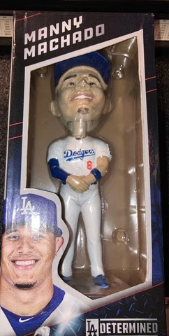 BOBBLE HEAD Manny Machado Los Angeles Dodgers Bobblehead Stadium Issued Cover