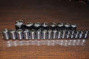 Proto® J54211 1/2" Drive 24 Piece Metric Socket Set 12 Point 10-36 mm Made inUSA - Foto 1 di 9