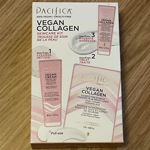 Pacifica Vegan Collagen Skincare Kit Detergente Idrotrattamento Crema Occhi Notte - Foto 1 di 6