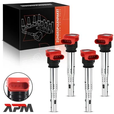 4x Bobina Accensione per Audi A4 8K A6 4G Q5 Q7 Lamborghini Gallardo VW Touareg - Immagine 1 di 4