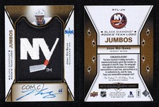 2017-18 Upper Deck Black Diamond /99 Josh Ho-Sang RPA Rookie Jumbo Patch Auto RC