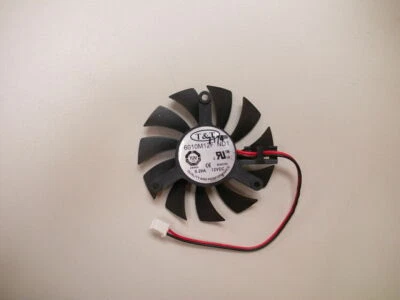 Cooler Fan For ATI NVIDIA Video Card T&T 6010M12F ND1 55mm 2 Pin DC 12V 0.20A - Image 1 of 3