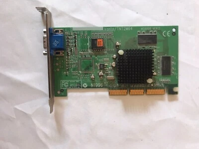 MSI VANTA TNT2M64 MS8808 VER 2 16MB AGP Video Card RETRO gaming - Image 1 of 3