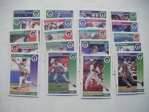 SCORE 1992 MILWAUKEE BREWERS 33 CARD TEAM SET - Bild 1 von 2