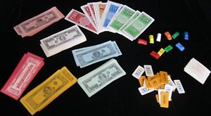 THE GAME OF LIFE GAME PARTS LIFE TILES, CAR PAWNS, MONEY, AND MORE! GAME PARTS