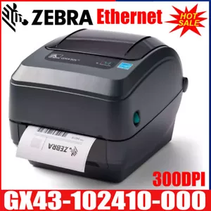Zebra GX430t GX43-102410-000 300 DPI Monochrom-Thermotransfer-Desktopdrucker - Bild 1 von 7
