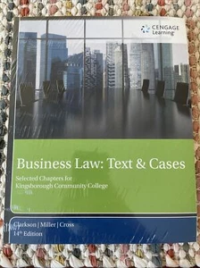 Business Law Text & Cases Kingsborough 14th Edition Clarkson MillerCross Cengage - Picture 1 of 2