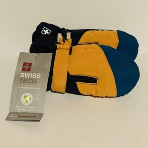 Swiss Tech Performance Plüsch Kleinkind Fäustling Einheitsgröße schwarz gelb blau - Bild 1 von 3