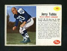1962 POST CEREAL #145 JERRY TUBBS SP 75% BLACK BORDERS BEST CARD ON EBAY COWBOYS