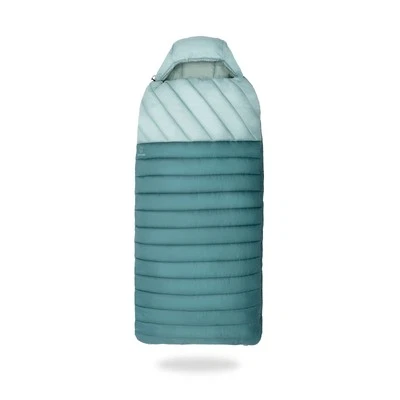 Deckenschlafsack Justcamp Melvin XXL Schlafsack Camping, groß, breit - mint