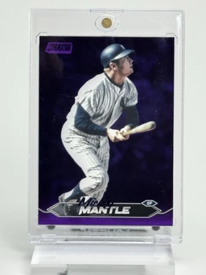 2024 Topps Stadium Club Mickey Mantle Purple Foil #/75 New York Yankees Parallel - Image 1 of 2