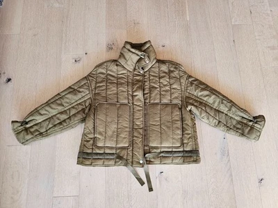 Zara пуховик большого размера куртка, хаки, Sz XS очень маленький - Изображение 1 из 4