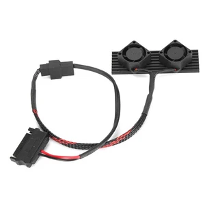 SSD Heatsink 2 Fans M.2 2280 Solid State Drive Cooler Fans With Thermal NEW - Afbeelding 1 van 12
