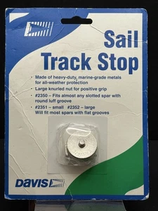 DAVIS  Industries 2351 SAIL TRACK STOP FLAT SMALL New FREE SHIPPING - Picture 1 of 5