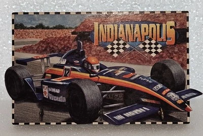 Gancho porta llaves estante de pared 8" x 5" Indianápolis coche de carreras 3 ganchos Foto 1 de 4