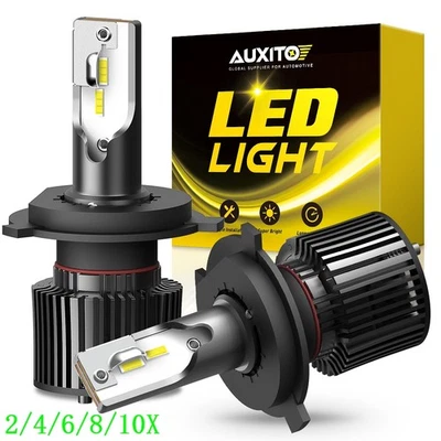 H4 9003 LED Headlight Bulb Super Bright White 6000K 50W X1 Series Update 2~10X - Image 1 of 4