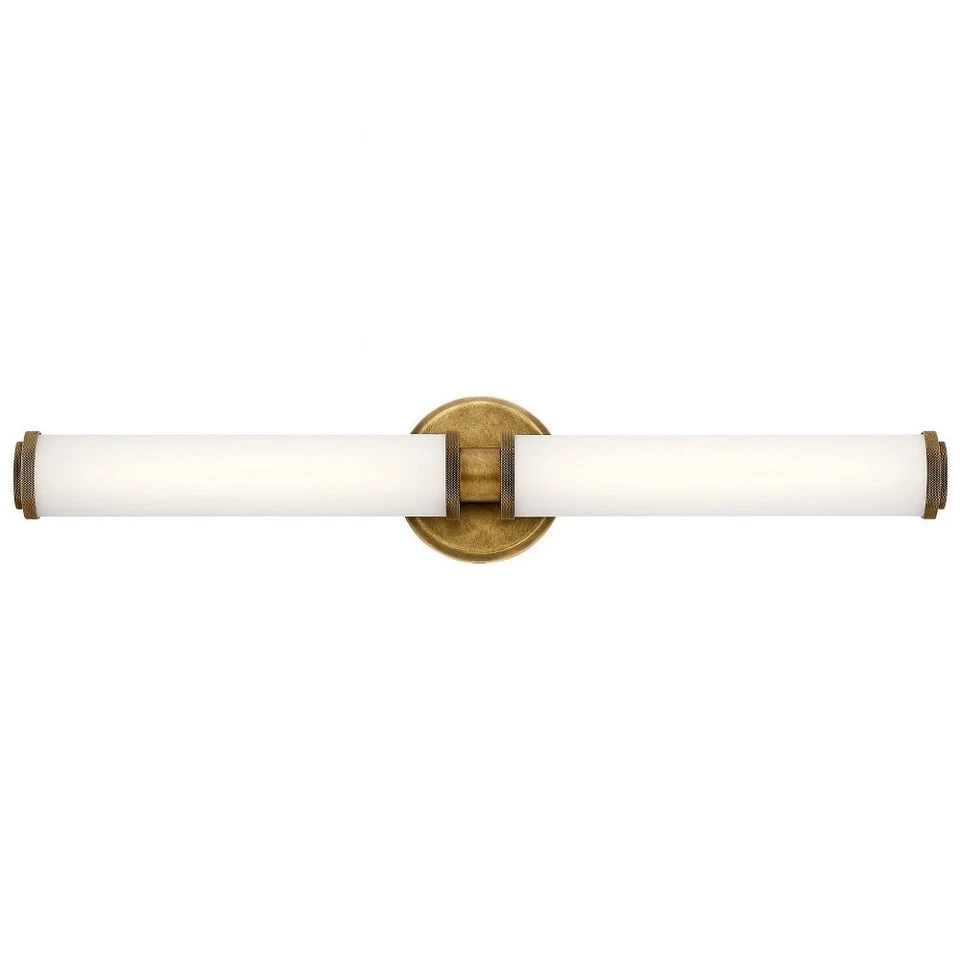 Kichler Lighting Indeco Linear LED Bath Light 45685NBRLED Natural Brass