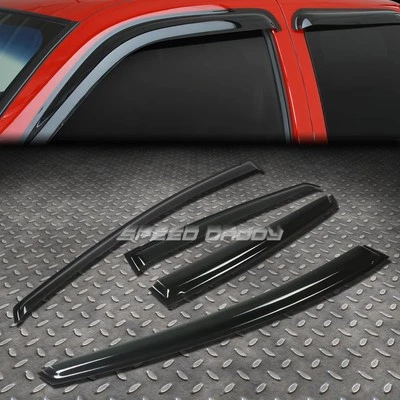 FOR 10-14 PRIUS XW30 4DR SMOKE TINT WINDOW VISOR SHADE/SUN WIND/RAIN DEFLECTOR - Image 1 of 4